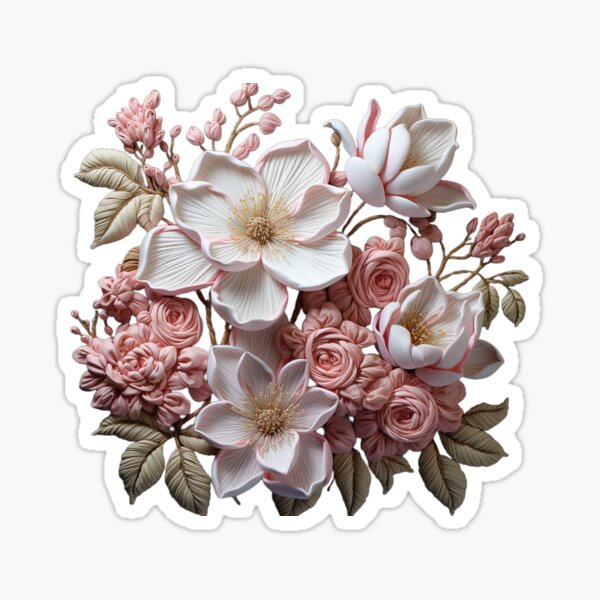 Item preview, Embroidery Magnolia (Print) designed and sold by CreativeSoulByH.