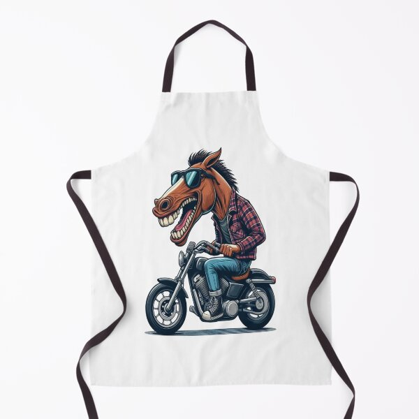 Item preview, Horse Riding Motorcycle Vintage Subversive Cartoon designed and sold by kustomart.