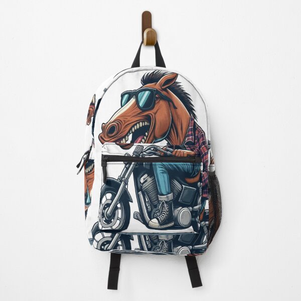 Item preview, Horse Riding Motorcycle Vintage Subversive Cartoon designed and sold by kustomart.