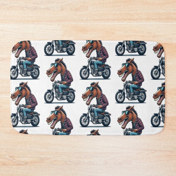 Item preview, Horse Riding Motorcycle  Vintage Subversive Cartoon designed and sold by kustomart.