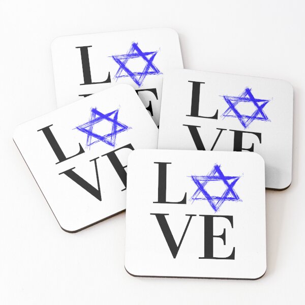 Item preview, LOVE - Israel, Star of David, Jewish designed and sold by AbstractCL.