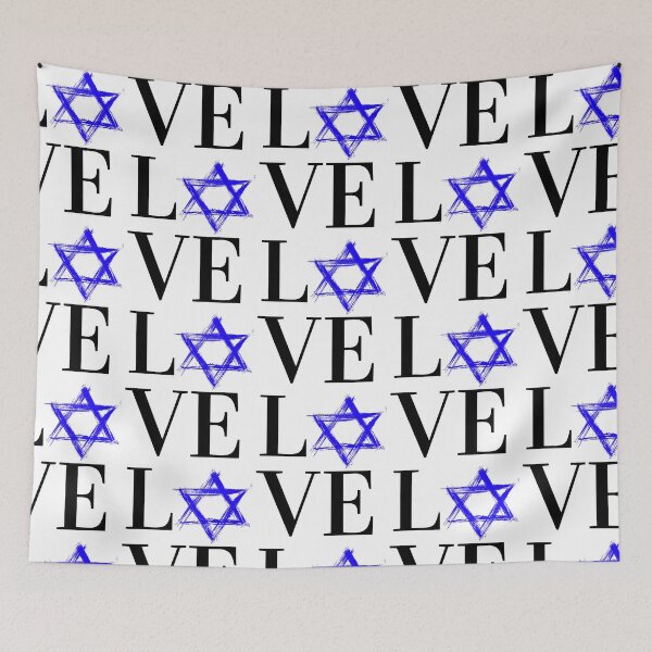 Item preview, LOVE - Israel, Star of David, Jewish designed and sold by AbstractCL.
