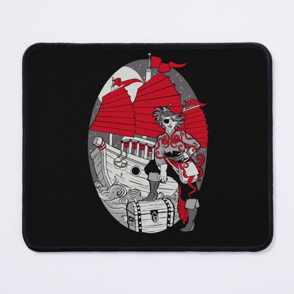 Item preview, Lady Pirate with a Junk Ship designed and sold by labrattish.