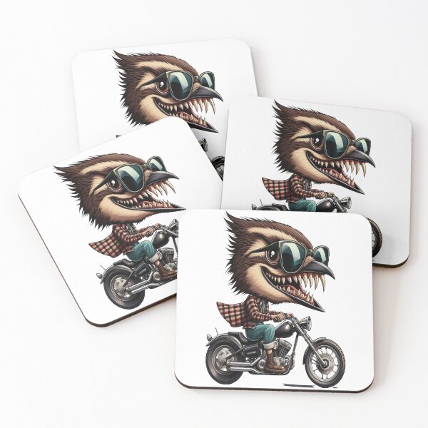 Item preview, Sparrow Riding Motorcycle  Vintage Subversive Cartoon designed and sold by kustomart.