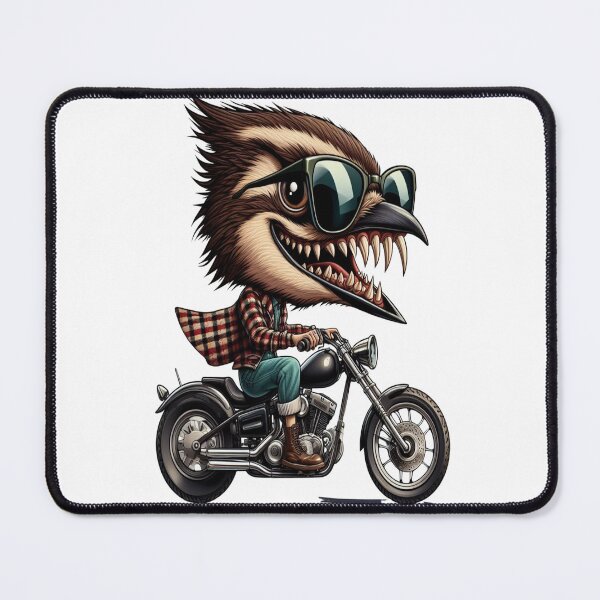 Item preview, Sparrow Riding Motorcycle  Vintage Subversive Cartoon designed and sold by kustomart.