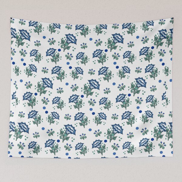Item preview, Talavera Jimsonweed Flower - Blue 2 designed and sold by elizdesign.