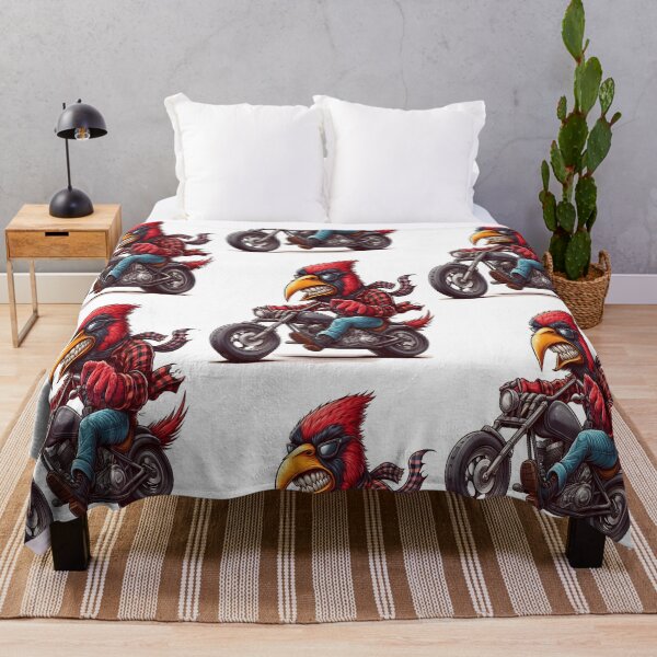 Item preview, Cardinal Bird Riding Motorcycle Vintage Subversive Cartoon designed and sold by kustomart.