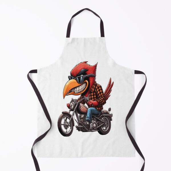 Item preview, Cardinal Bird Riding Motorcycle Vintage Subversive Cartoon designed and sold by kustomart.
