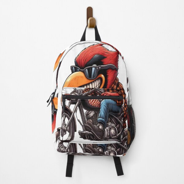 Item preview, Cardinal Bird Riding Motorcycle Vintage Subversive Cartoon designed and sold by kustomart.