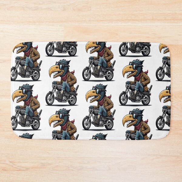Item preview, Thrush bird Riding Motorcycle  Vintage Subversive Cartoon designed and sold by kustomart.