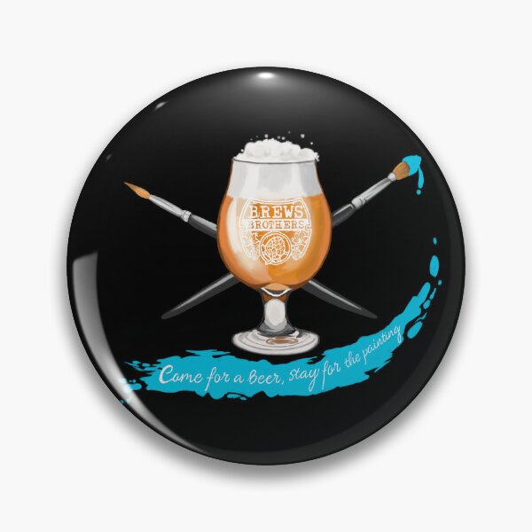 Item preview, Brushes & Brews Logo designed and sold by BarefootSeeker.