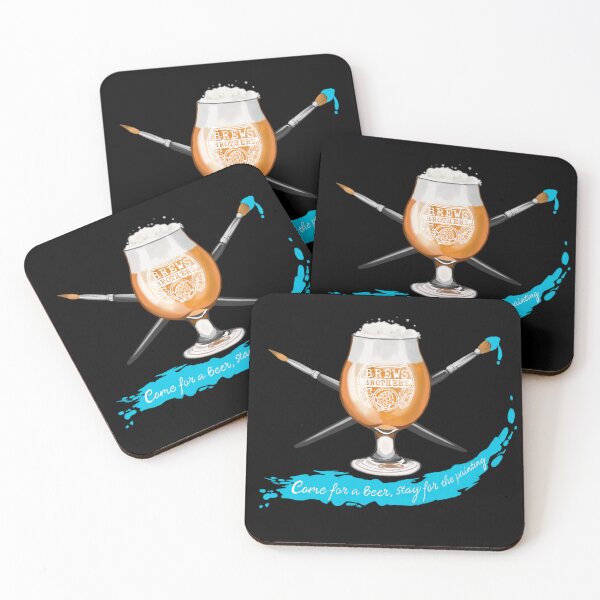 Item preview, Brushes & Brews Logo designed and sold by BarefootSeeker.