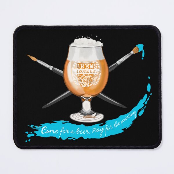 Item preview, Brushes & Brews Logo designed and sold by BarefootSeeker.