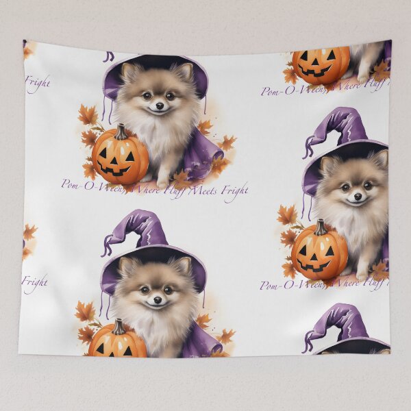 Item preview, Pom-O Ween, Where Fluff Meets Fright designed and sold by whitebirchmerch.