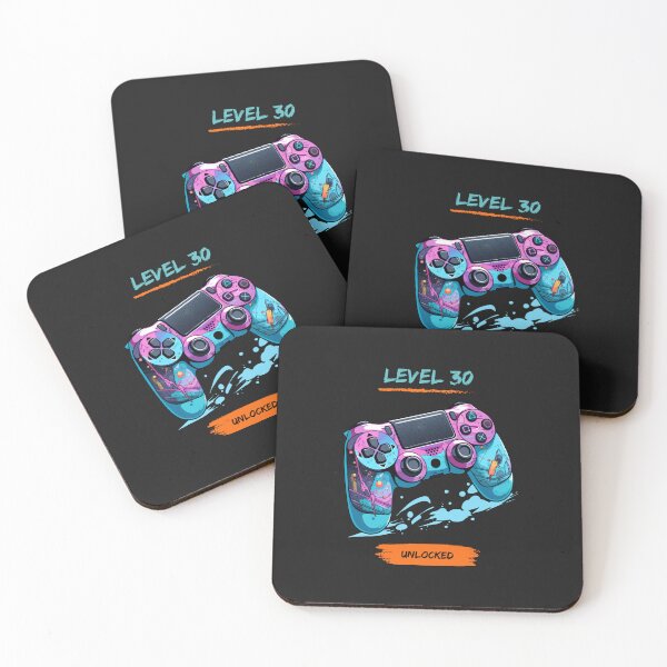 Item preview, Level 30 Unlocked Video Game Controller Blue and Pink Skin  designed and sold by T1337.