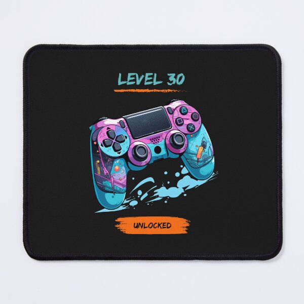 Item preview, Level 30 Unlocked Video Game Controller Blue and Pink Skin designed and sold by T1337.