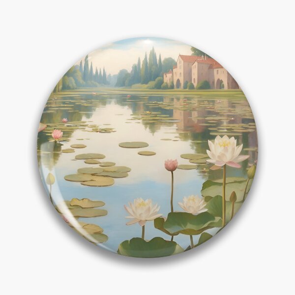 Item preview, Water Lilies in Tranquil Scenery designed and sold by Neranchara.