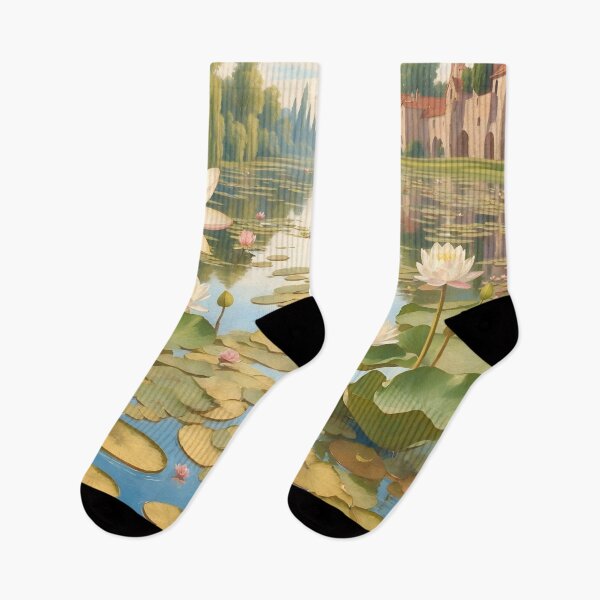 Item preview, Water Lilies in Tranquil Scenery designed and sold by Neranchara.