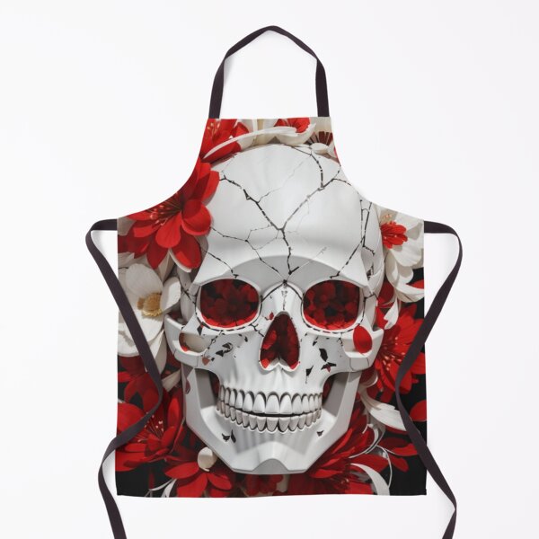 Item preview, Skull Symphony in Red: Flowers and Bones Ballet designed and sold by ArtemExpressio.