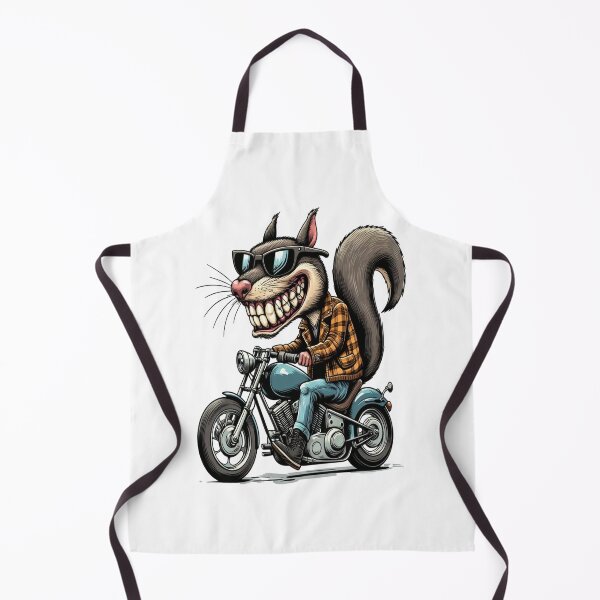 Item preview, Squirrel Riding Motorcycle Vintage Subversive Cartoon designed and sold by kustomart.