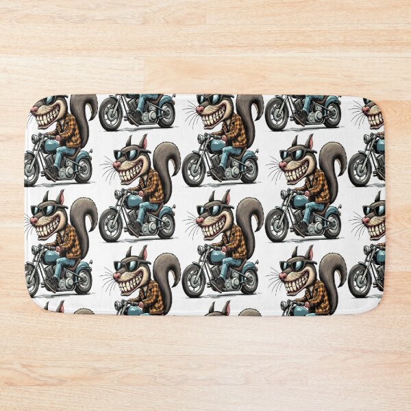 Item preview, Squirrel Riding Motorcycle  Vintage Subversive Cartoon designed and sold by kustomart.