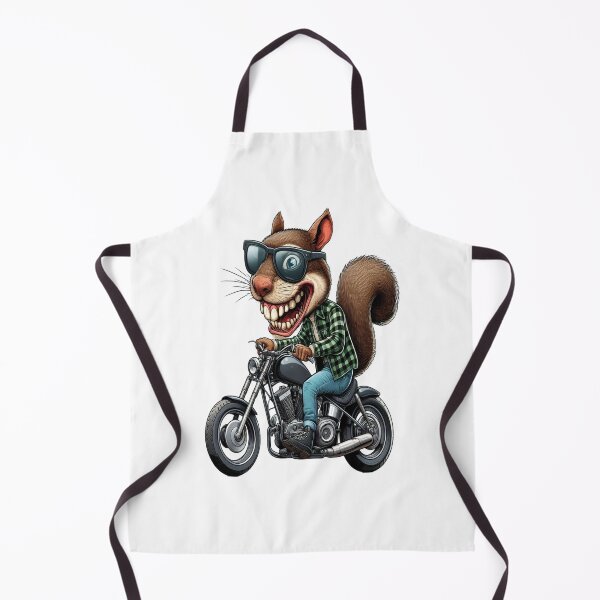 Item preview, Squirrel Riding Motorcycle Vintage Subversive Cartoon designed and sold by kustomart.