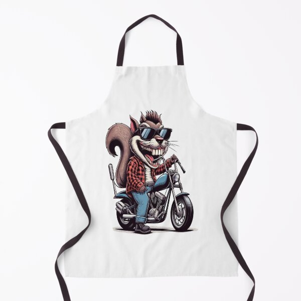 Item preview, Squirrel Riding Motorcycle Vintage Subversive Cartoon designed and sold by kustomart.