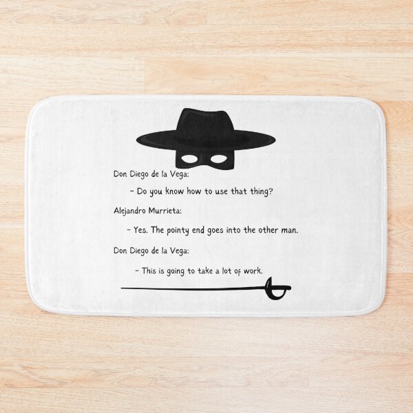 Item preview, Pointy End Goes Into The Other Man | The Mask Of Zorro designed and sold by colorfulstains.