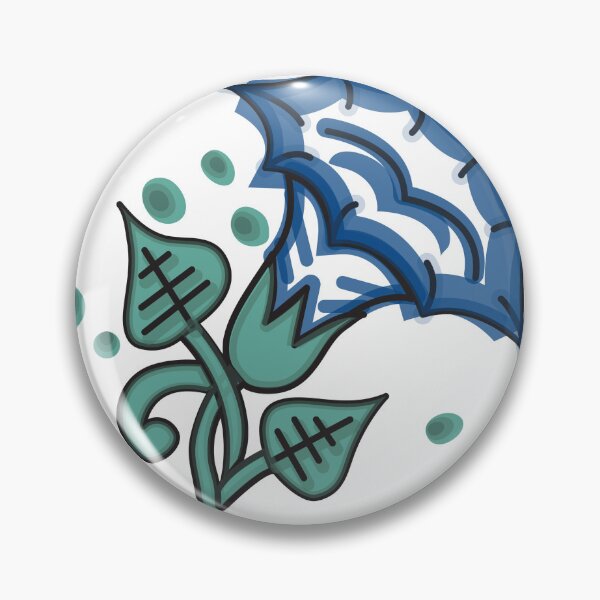 Item preview, Talavera Jimsonweed Flower - Blue 1 designed and sold by elizdesign.