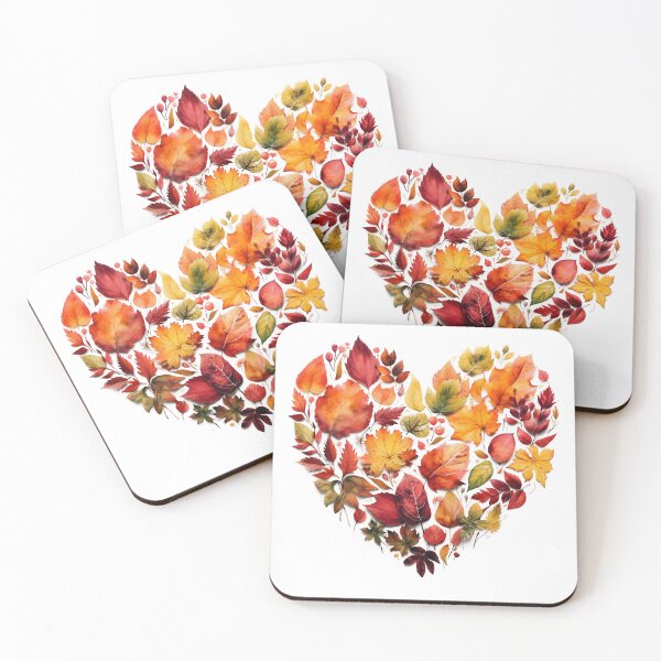 Item preview, Heartshaped fallen leaves designed and sold by ManuelAndreas.