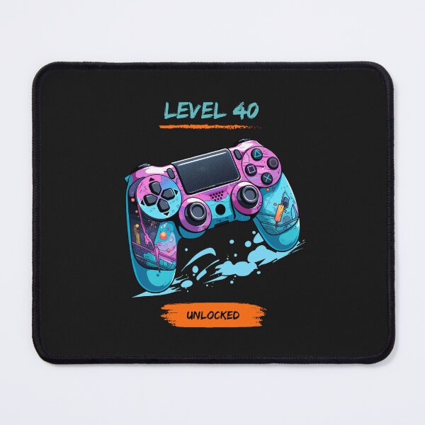 Item preview, Level 40 Unlocked Video Game Controller Blue and Pink Skin designed and sold by T1337.