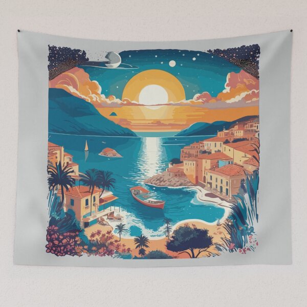 Item preview, Aquatic Art of Coastal Elegance and Sea Adventure - Beautiful Sunset Art designed and sold by MindfulVisionz.