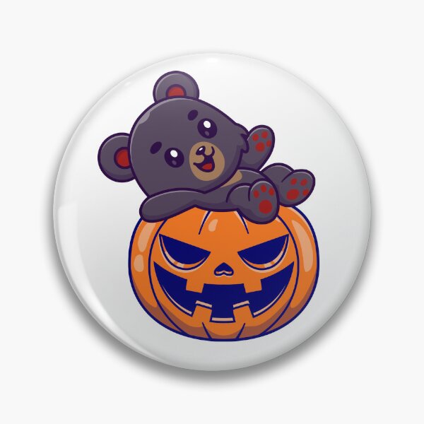 Aperçu de l'œuvre Ours mignon sur une citrouille - Halloween créée et vendue par Joyceful Creations.