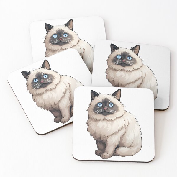 Item preview, Birman Beauty in Watercolor Feline Art designed and sold by meganohm.