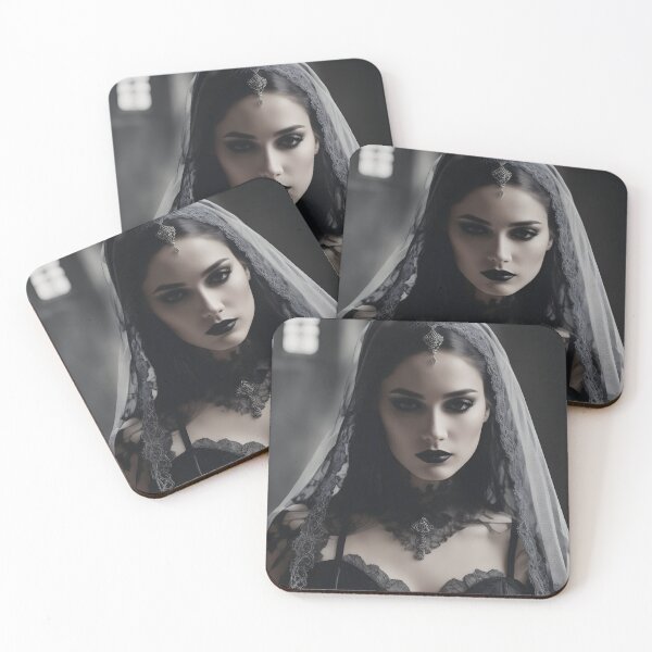 Item preview, Gothic Bride Beauty Captured by AI Artist designed and sold by ArtPrintsAi.