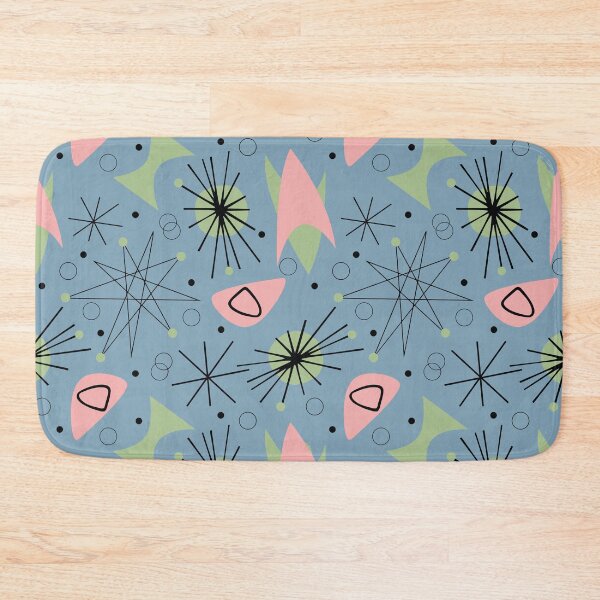 Item preview, Mid Century Modern Teal, Pink, Aqua Atomic Starburst designed and sold by MidModMaison.