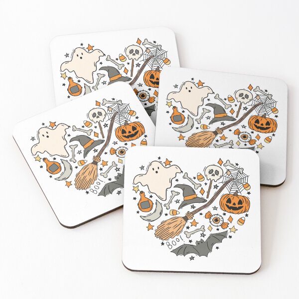 Item preview, Halloween Heart Doodles designed and sold by kjanedesigns.