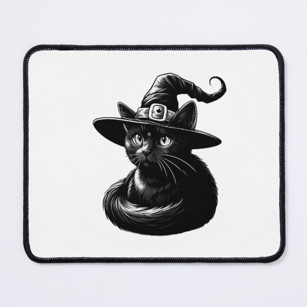 Item preview, Black cat with witch hat to spend Halloween designed and sold by Buy Daddy⭐.
