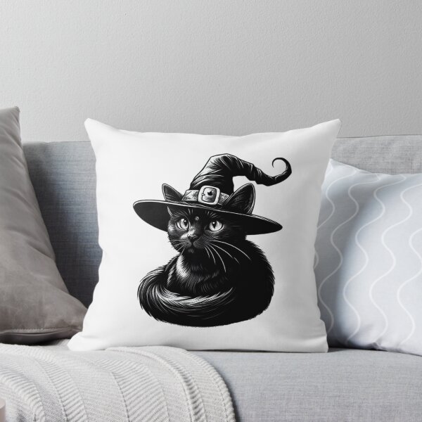 Item preview, Black cat with witch hat to spend Halloween designed and sold by Buy  Daddy⭐.