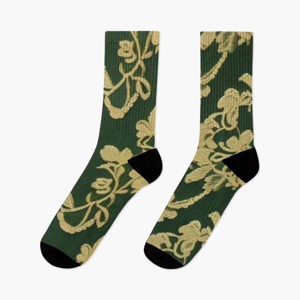 Item preview, Green and gold lace pattern  designed and sold by Roxburylane.