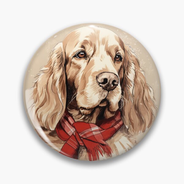 Item preview, Clumber Spaniel Christmas Plaid Watercolor designed and sold by rafaeltto.