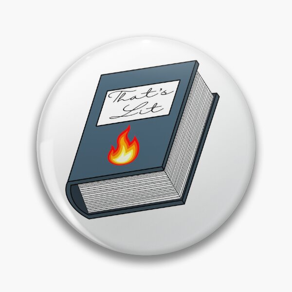 Item preview, That's Lit Flame Book Pun designed and sold by Pundamentally.