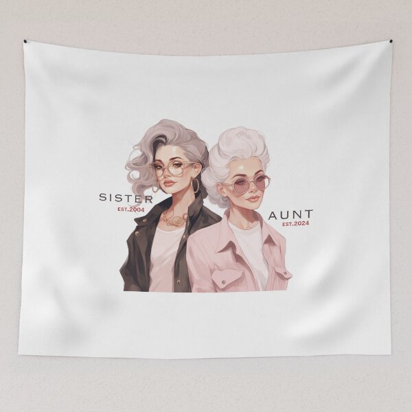 Item preview,  Sisters Grew Up and Became Aunties - Newborn Baby, Aunt Gifts designed and sold by WeekendSurprise.
