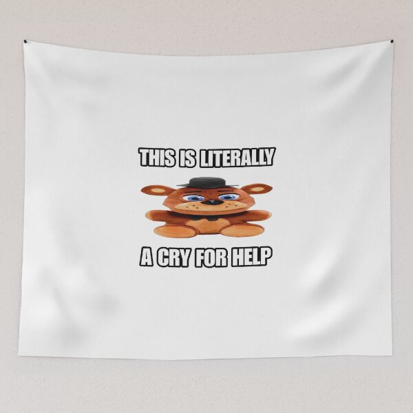 Item preview, Silly FNAF Cry For Help Ironic T-Shirt designed and sold by sailorwiitch.