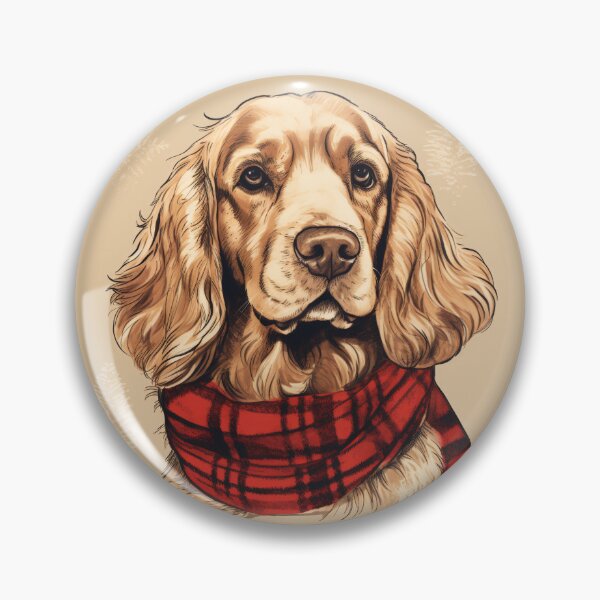Item preview, Clumber Spaniel Christmas Plaid Watercolor designed and sold by rafaeltto.