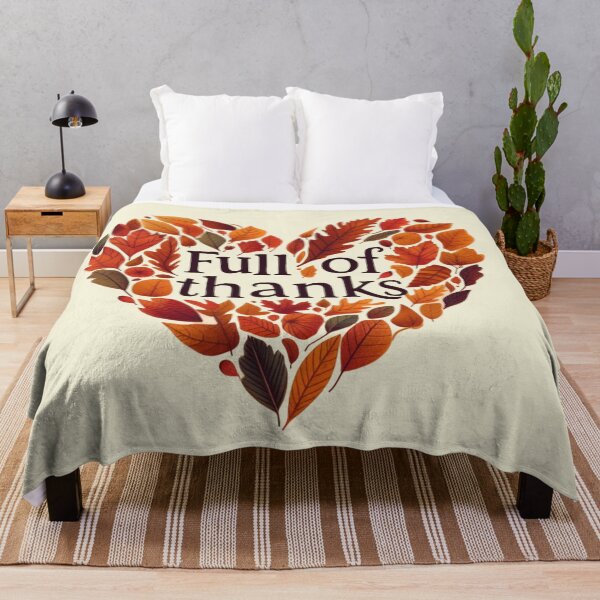 Item preview, Full of Thanks - Thanksgiving Heart designed and sold by ZenEverAI.