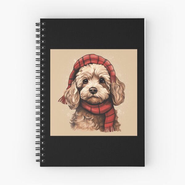 Item preview, Cockapoo Christmas Plaid Watercolor designed and sold by rafaeltto.