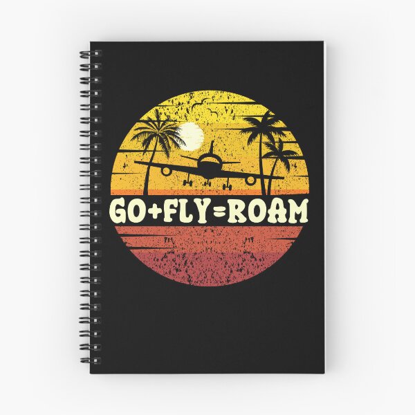 Item preview, GO FLY ROAM:  Vintage Beach Vibes - Retro Sunrise Design designed and sold by Sun Sand & Sea Art.