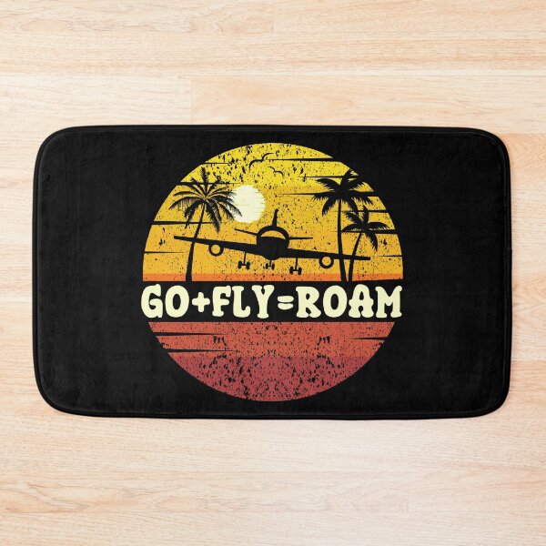 Item preview, GO FLY ROAM:  Vintage Beach Vibes - Retro Sunrise Design designed and sold by Sun Sand & Sea Art.