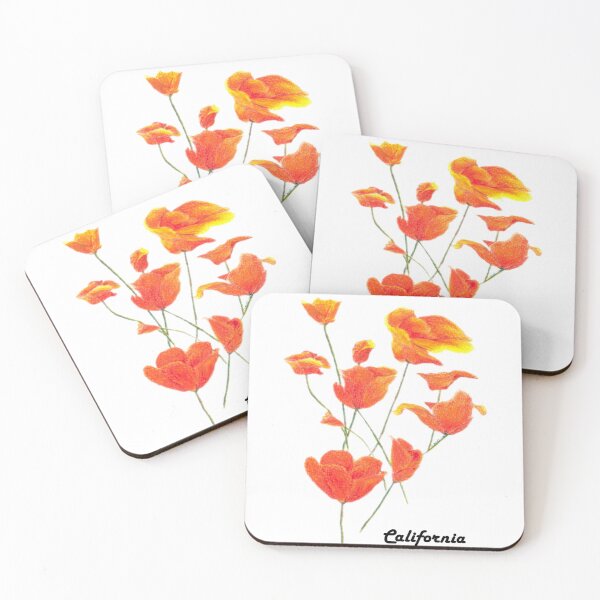 Item preview, 50 States 50 flowers: California Poppy  designed and sold by sandrahlee.